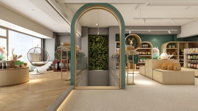 现代宠物店3D模型下载